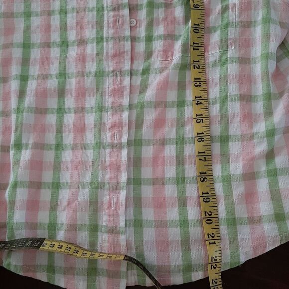 Alfred Dunner Checkers Button Down Shirt size 10P - Picture 7 of 7